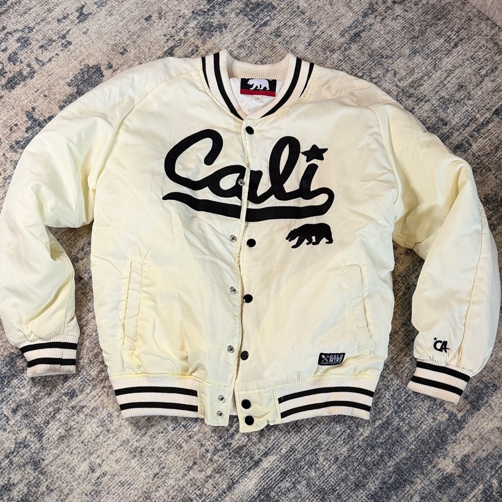 Cali Cream Bomber Jacket